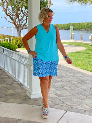 BAHAMA BLUE TURTLE SKORT