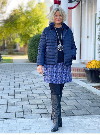 LULU-B PUFFER NAVYDOWN JACKET