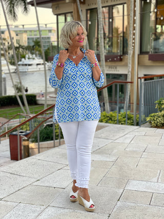 AQUA DIAMONDS TUNIC