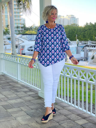 PINEAPPLE VACA ASYMMETRIC TOP