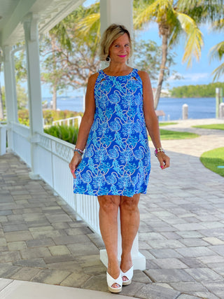 AQUA LANE HALTER DRESS - Cathys Place