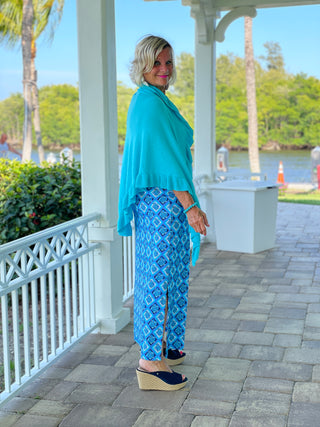 BAHAMA BLUE TURTLE KEYHOLE MAXI