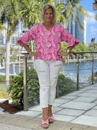 PINK LANE BELL SLEEVE