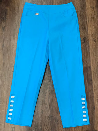 EMBELLISHED LATTICE CAPRI AQUA